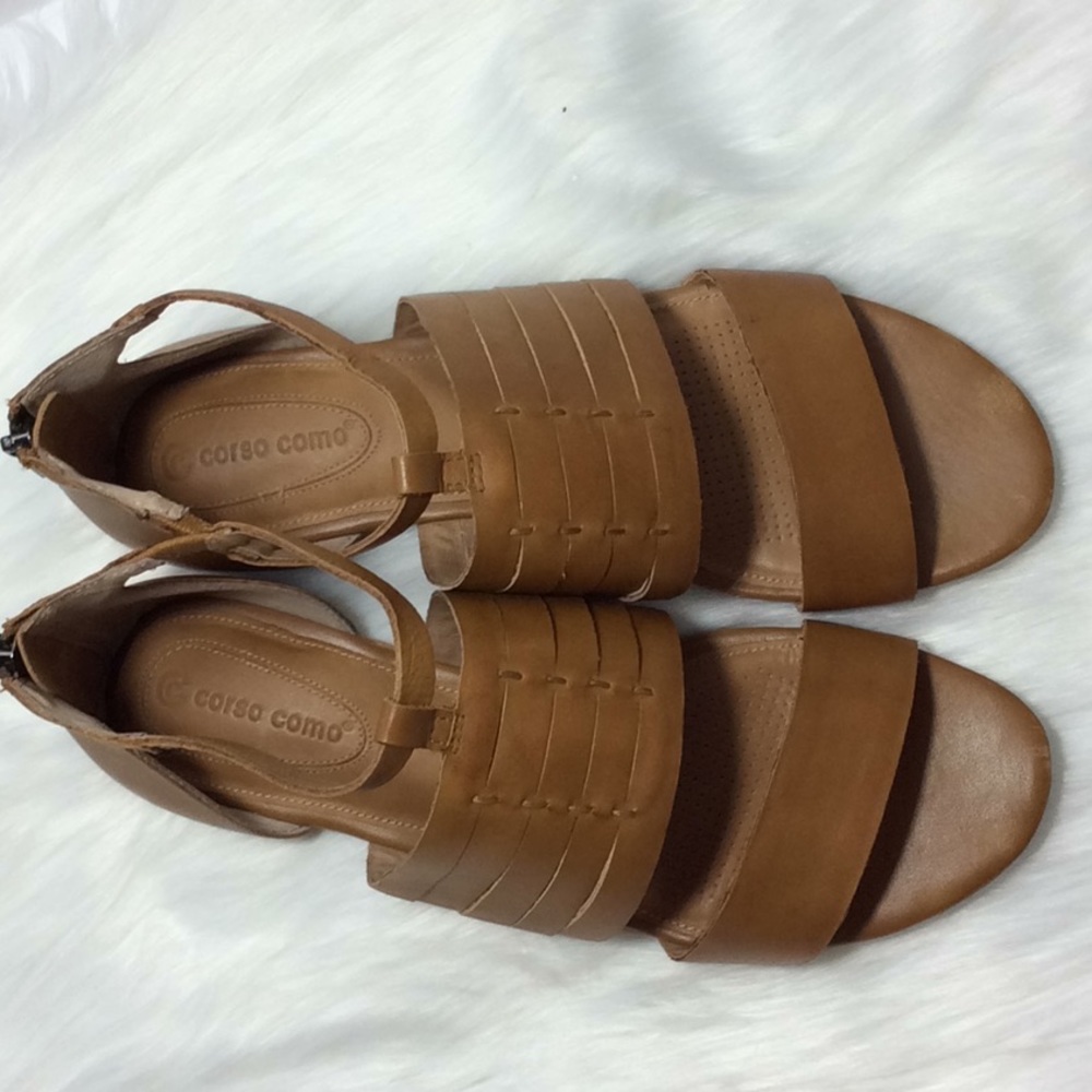 Corso Como Strappy Flats Sandals 8.5 - Picture 3 of 15